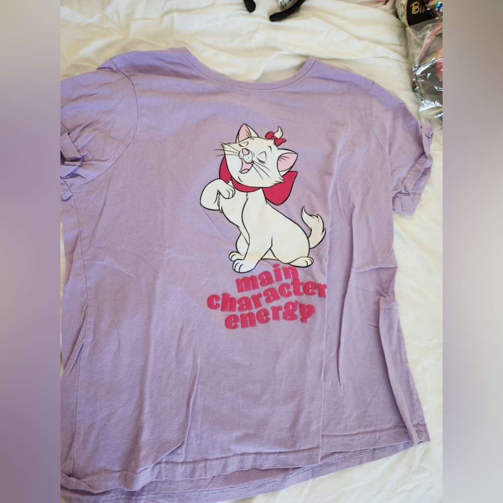 Marie Purple T-Shirt & PJ Pant Set — DISNEY